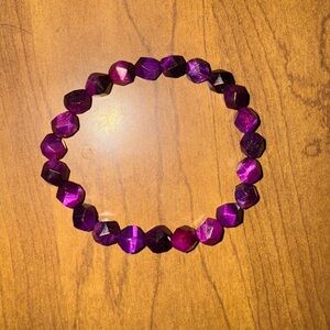 Elegant Purple Sugilite Beaded Bracelet